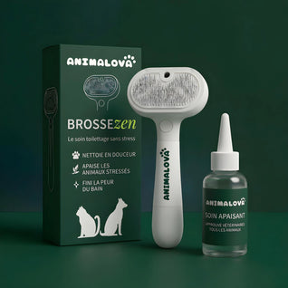 Animalova Brosse zen — Toilettage vapeur sans stress